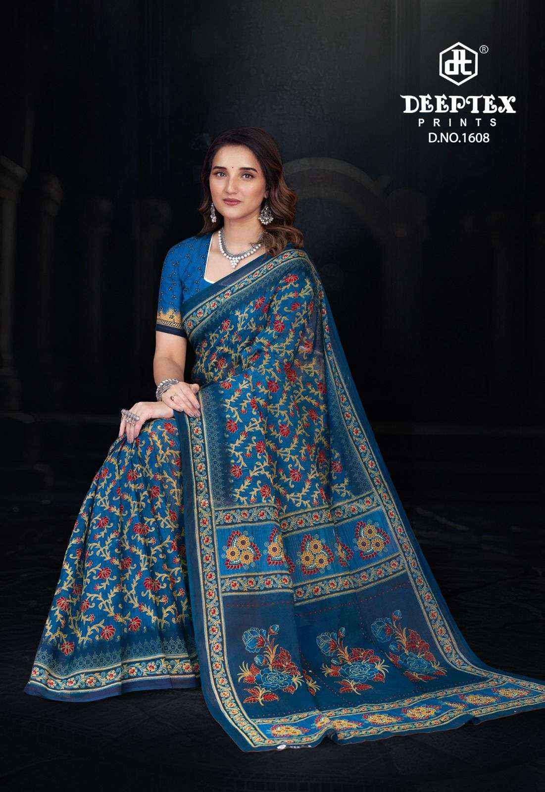 Deeptex Prime Time Vol 16 Cotton Saree 10 pcs Catalogue
