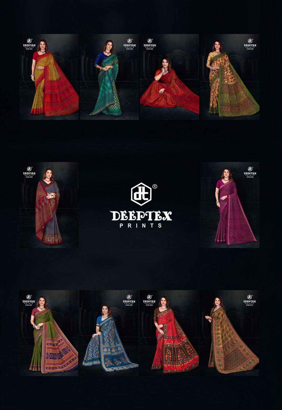 Deeptex Prime Time Vol 16 Cotton Saree 10 pcs Catalogue