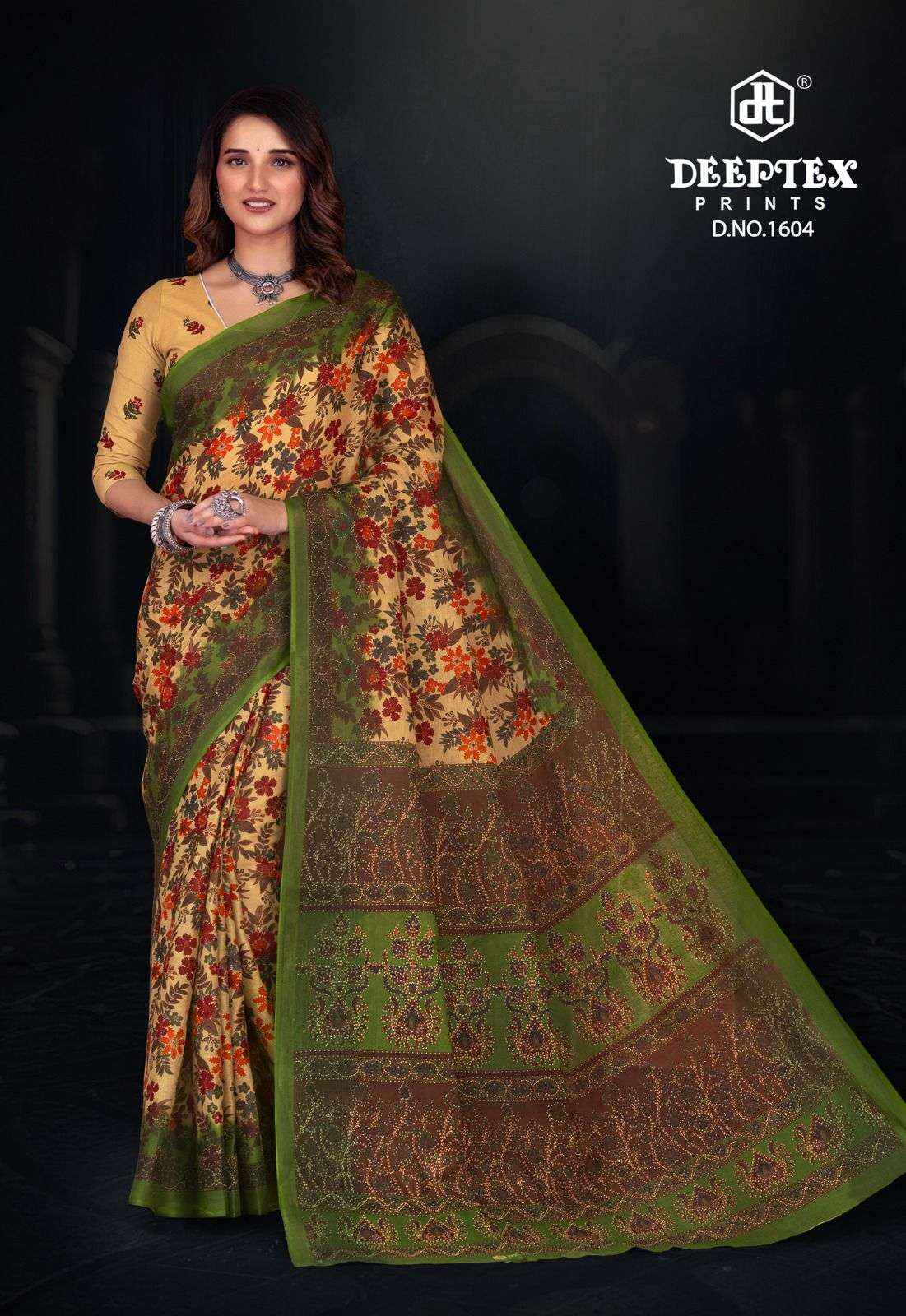 Deeptex Prime Time Vol 16 Cotton Saree 10 pcs Catalogue