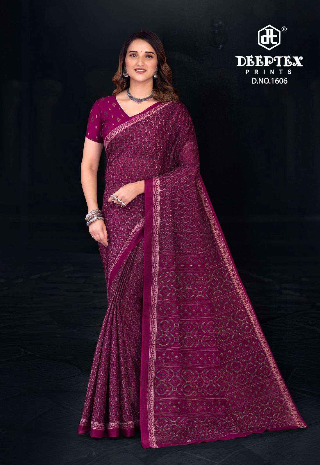 Deeptex Prime Time Vol 16 Cotton Saree 10 pcs Catalogue