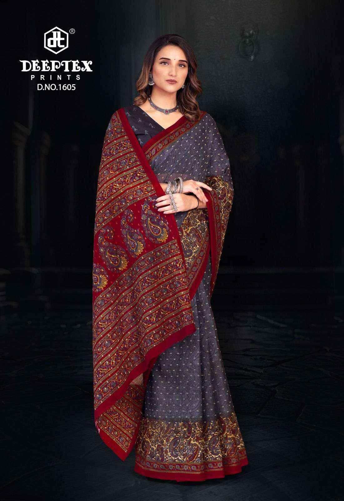 Deeptex Prime Time Vol 16 Cotton Saree 10 pcs Catalogue