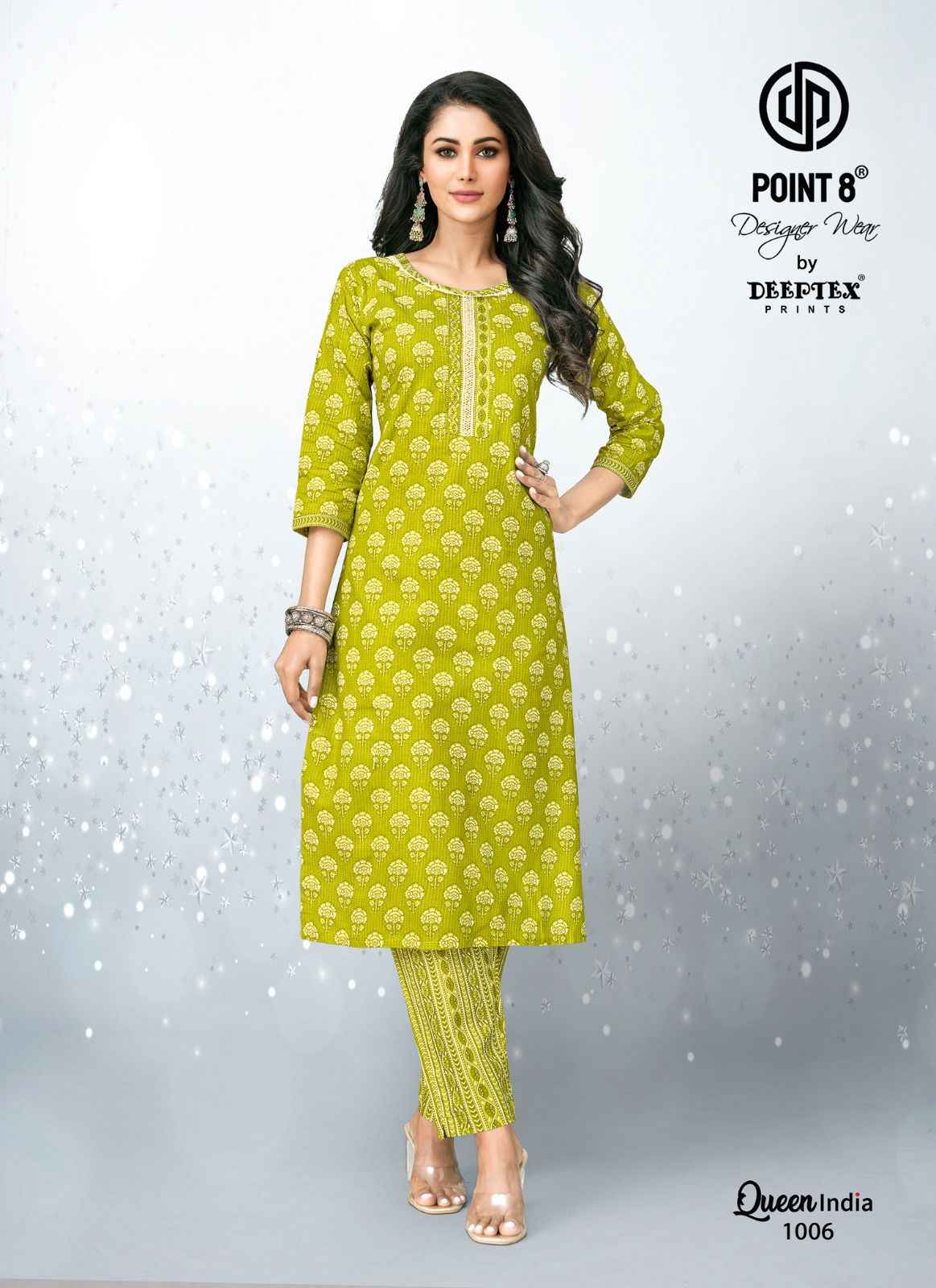 Deeptex Queen India Vol 10 Cotton Kurti With Pant 10 pcs Catalogue