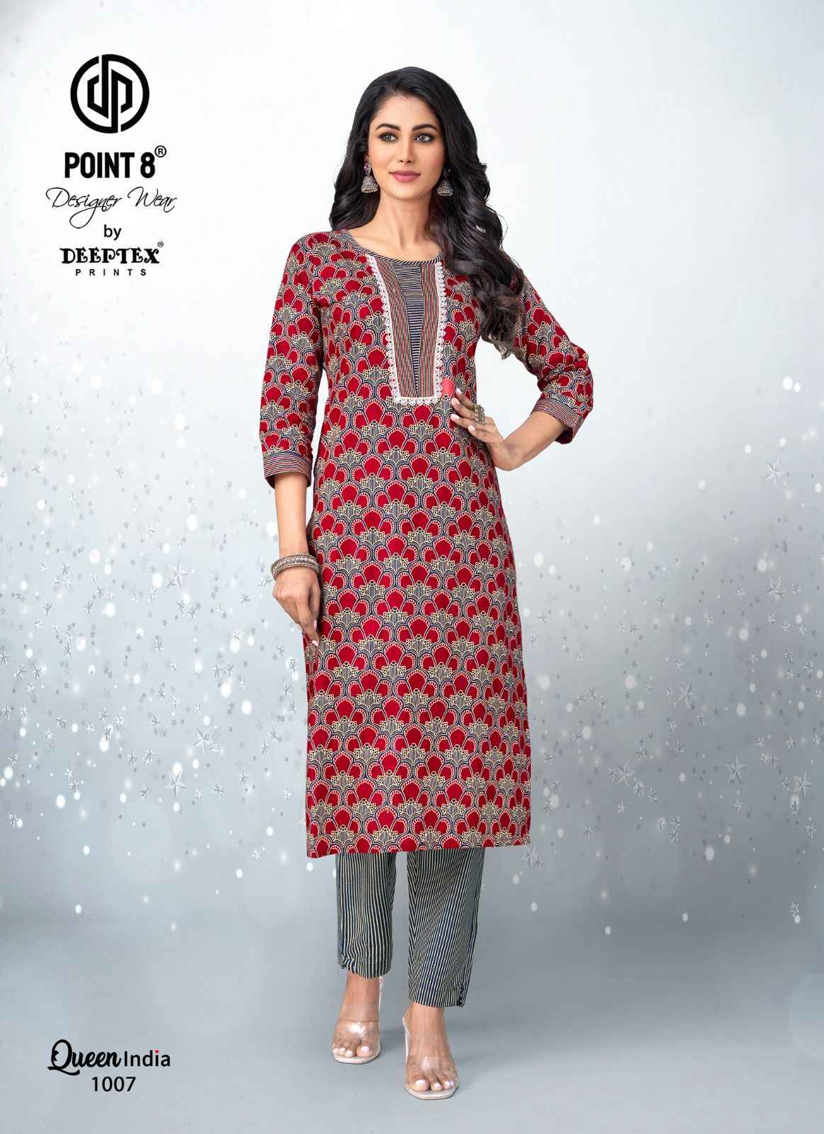 Deeptex Queen India Vol 10 Cotton Kurti With Pant 10 pcs Catalogue
