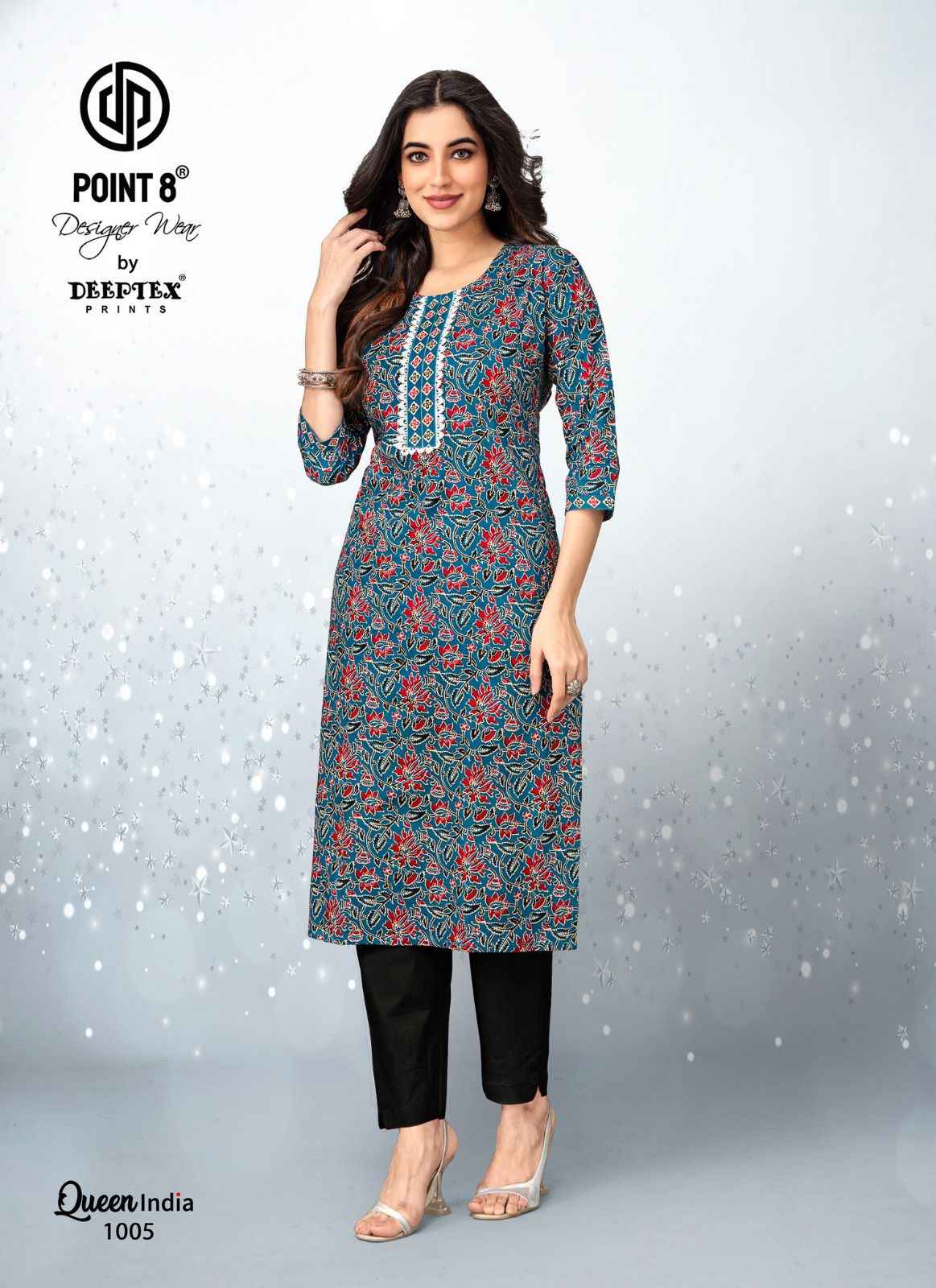 Deeptex Queen India Vol 10 Cotton Kurti With Pant 10 pcs Catalogue
