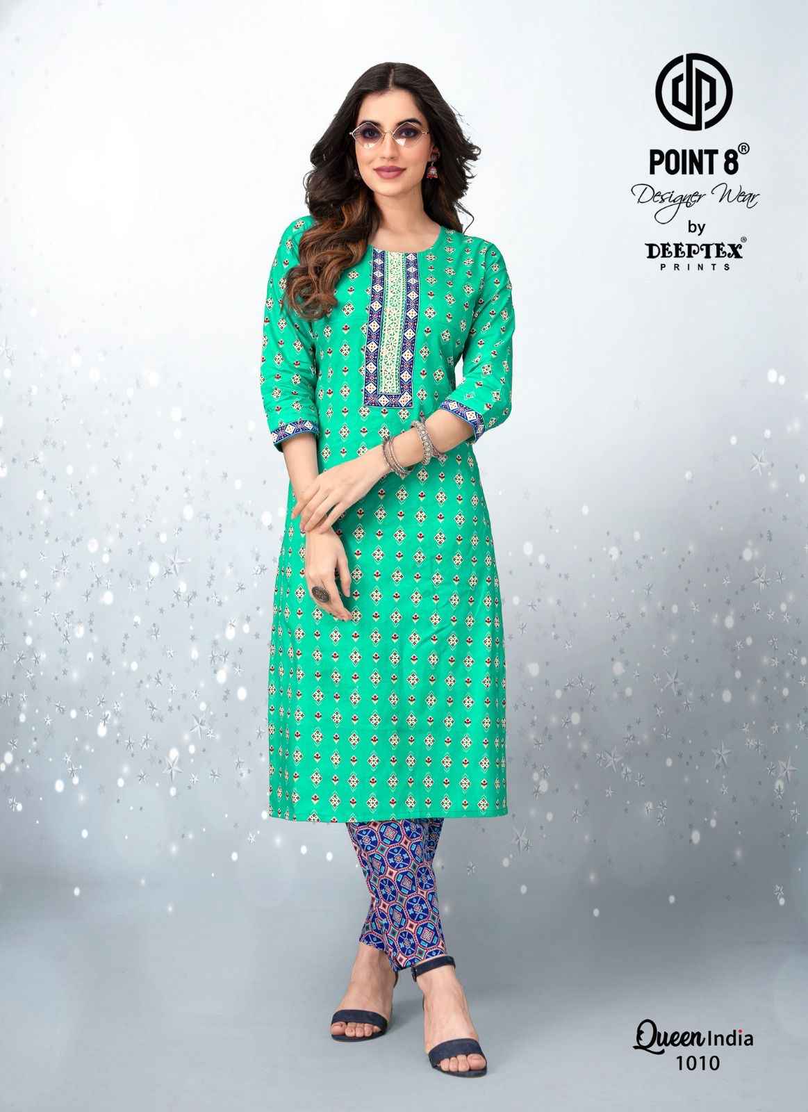 Deeptex Queen India Vol 10 Cotton Kurti With Pant 10 pcs Catalogue