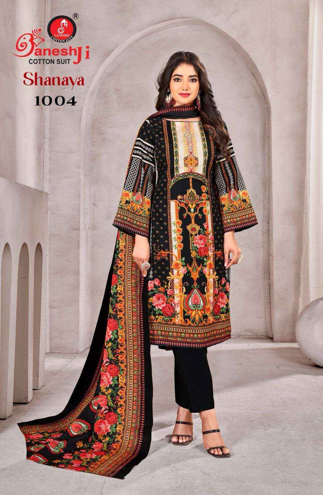 Ganesh Ji Shanaya Vol 1 Cotton Dress Material 8 pcs Catalogue