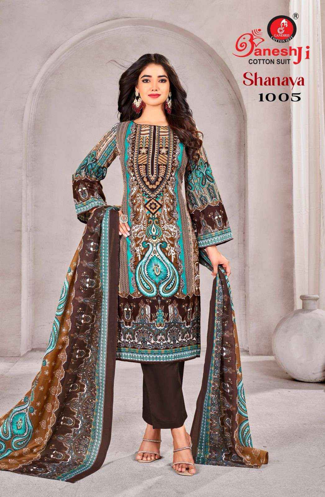 Ganesh Ji Shanaya Vol 1 Cotton Dress Material 8 pcs Catalogue