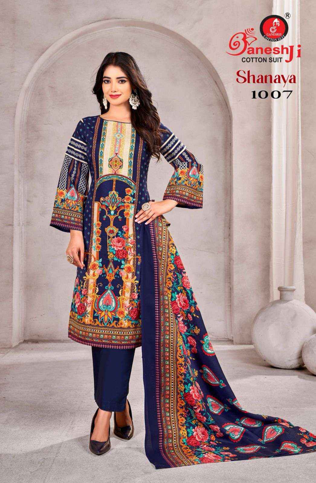 Ganesh Ji Shanaya Vol 1 Cotton Dress Material 8 pcs Catalogue