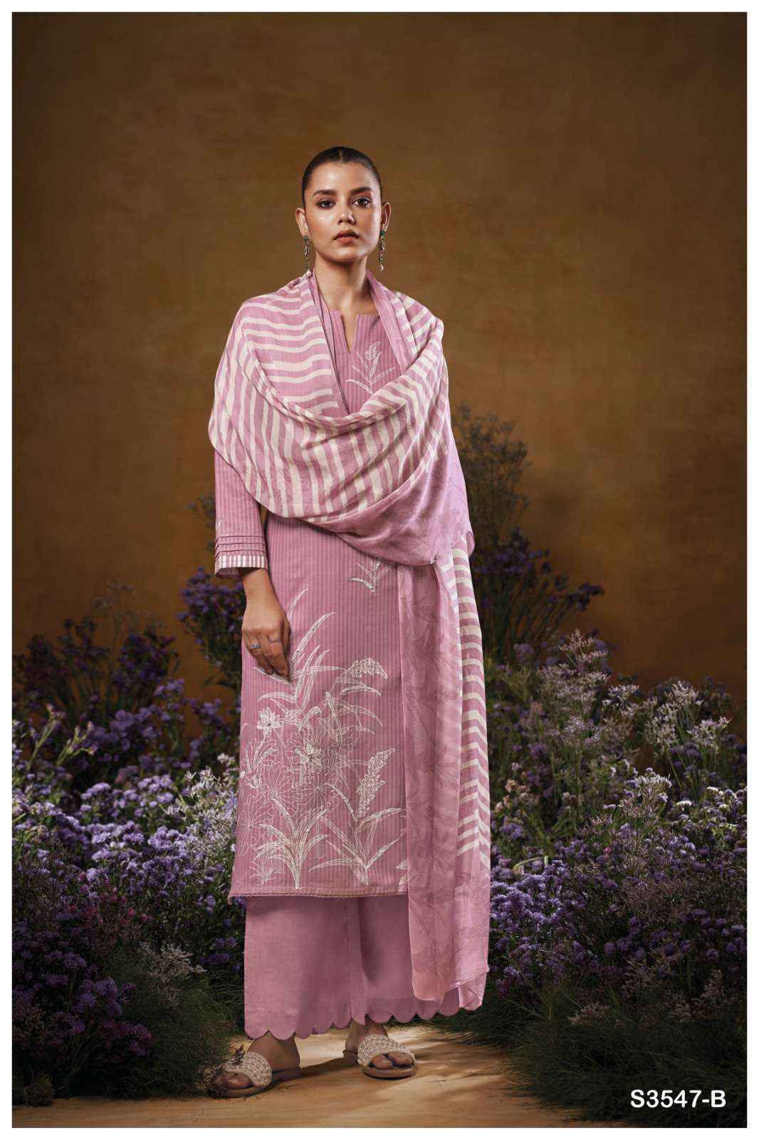 Ganga Jace 3547 Cotton Dress Material 4 pcs Catalogue