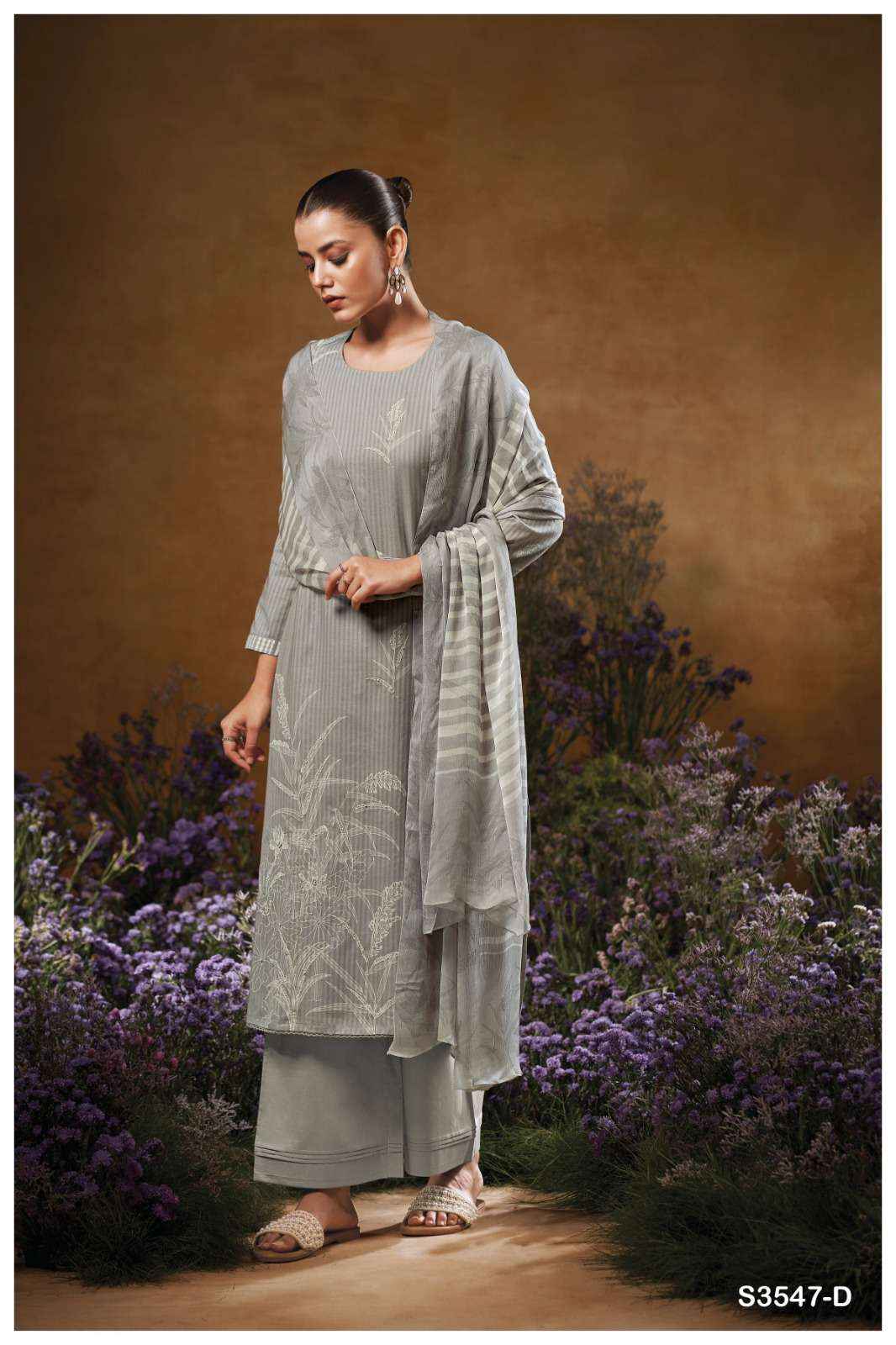 Ganga Jace 3547 Cotton Dress Material 4 pcs Catalogue