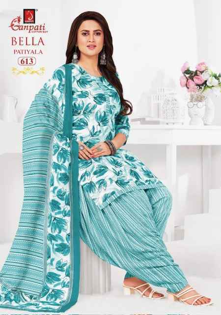Ganpati Bella Patiyala Vol 6 Cotton Dress Material 15 pcs Catalogue