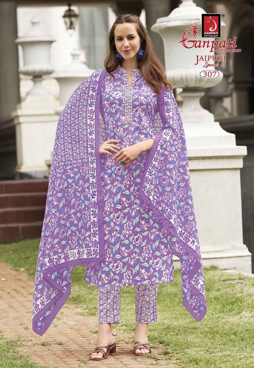 Ganpati Jaipuri Special Vol 14 Readymade Cotton Dress 15 pcs Catalogue