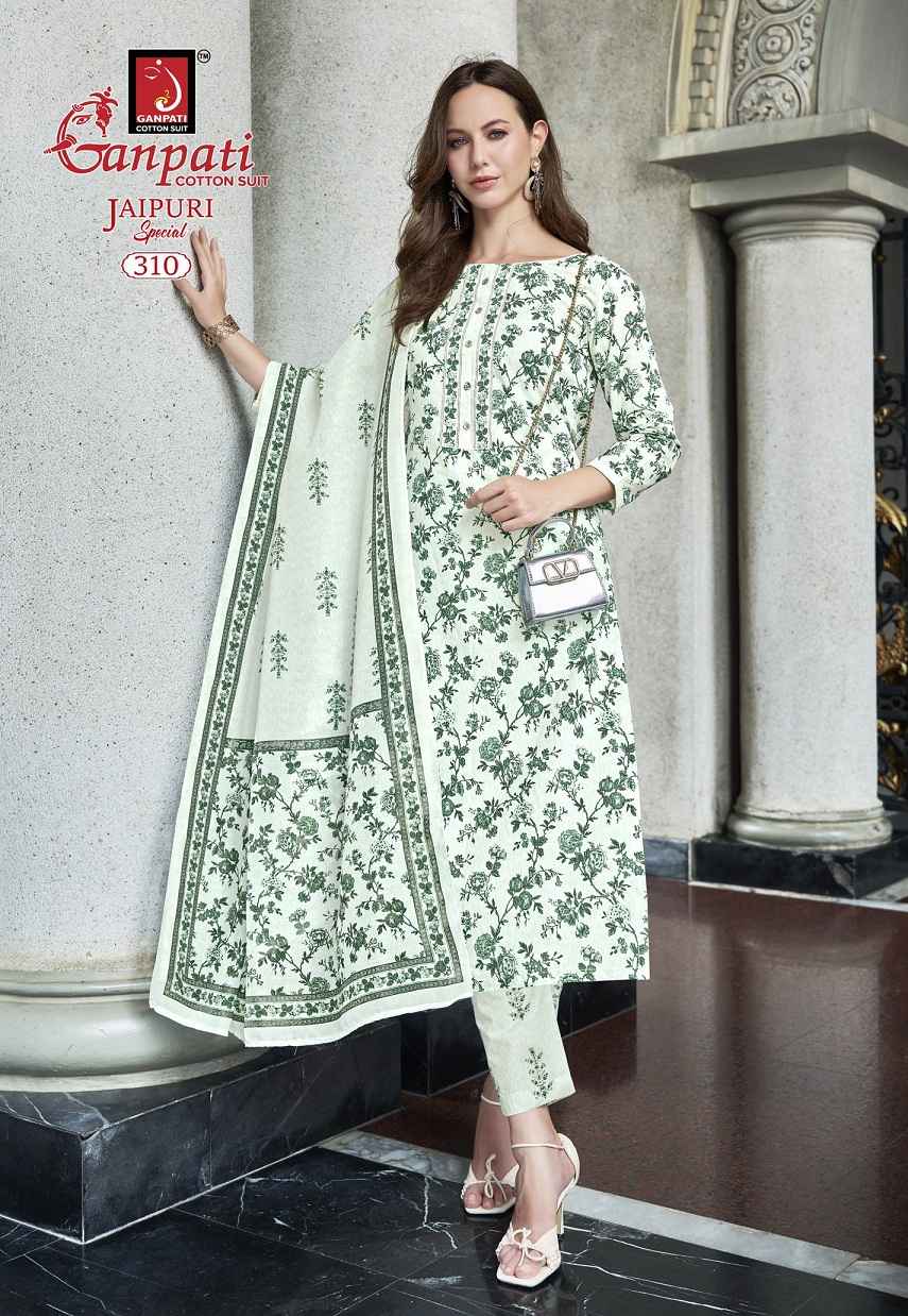Ganpati Jaipuri Special Vol 14 Readymade Cotton Dress 15 pcs Catalogue