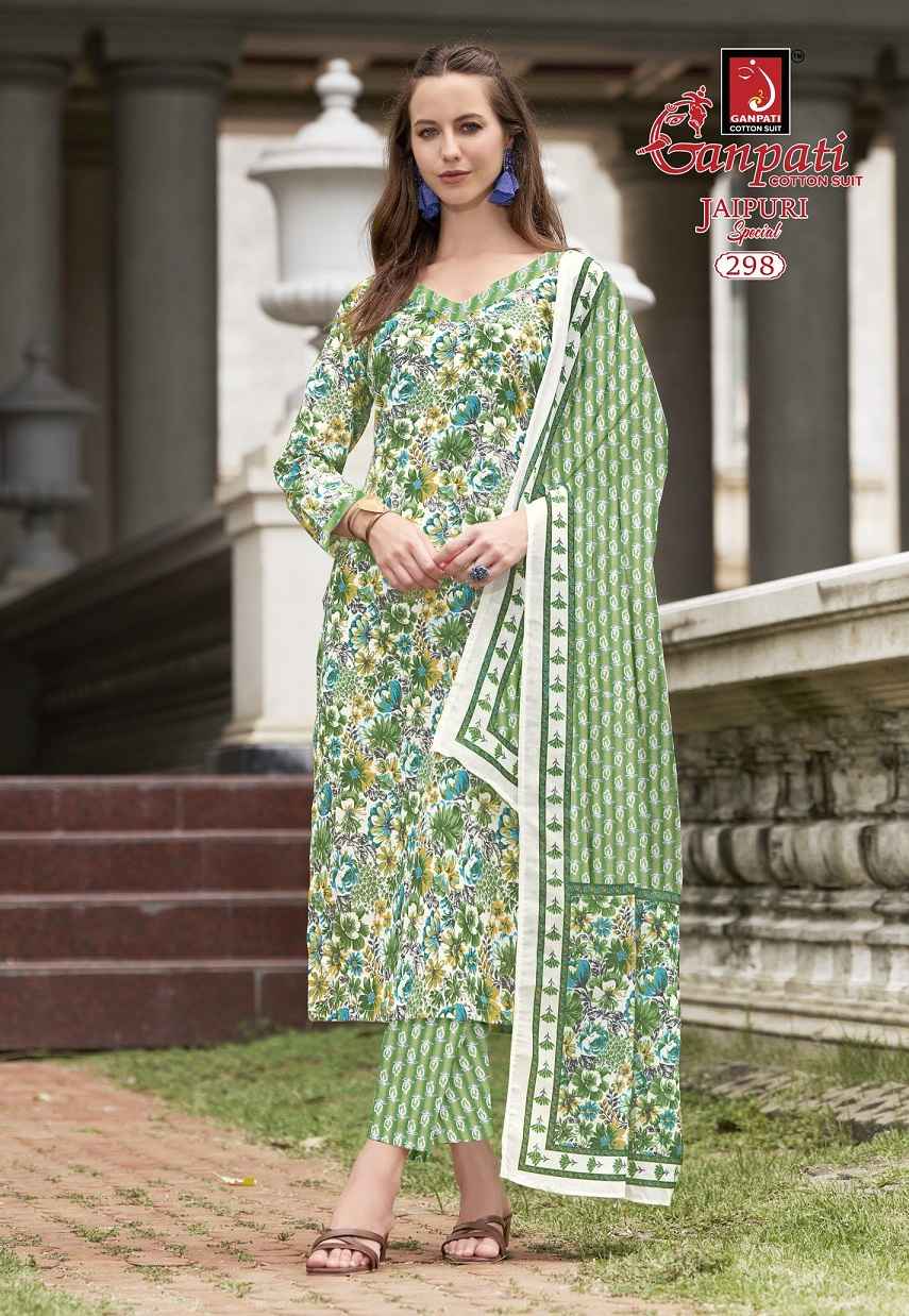 Ganpati Jaipuri Special Vol 14 Readymade Cotton Dress 15 pcs Catalogue