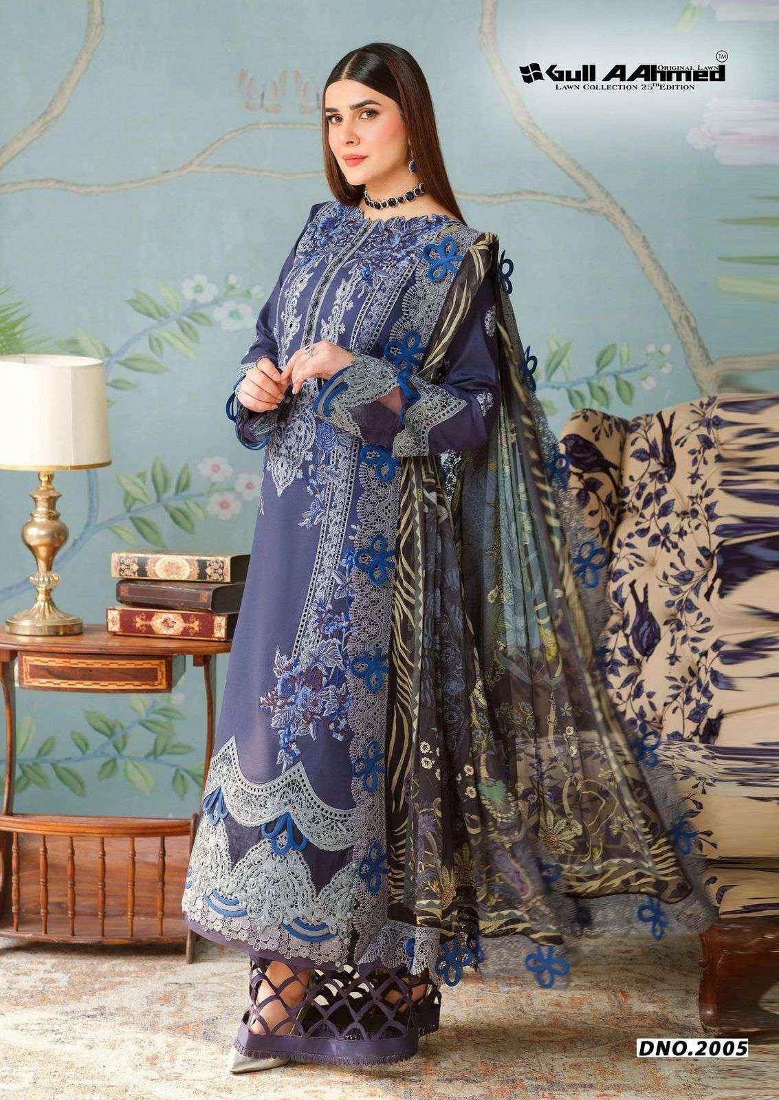 Gull Aahmed Azure Vol 2 Lawn Cotton Dress Material 6 pcs Catalogue