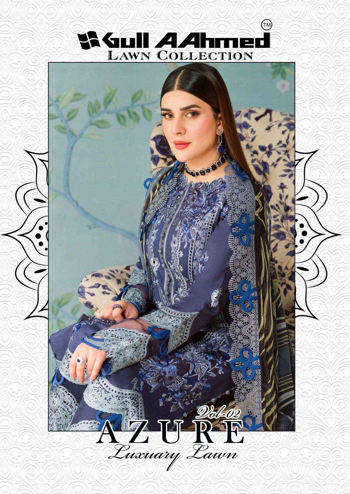 Gull Aahmed Azure Vol 2 Lawn Cotton Dress Material 6 pcs Catalogue