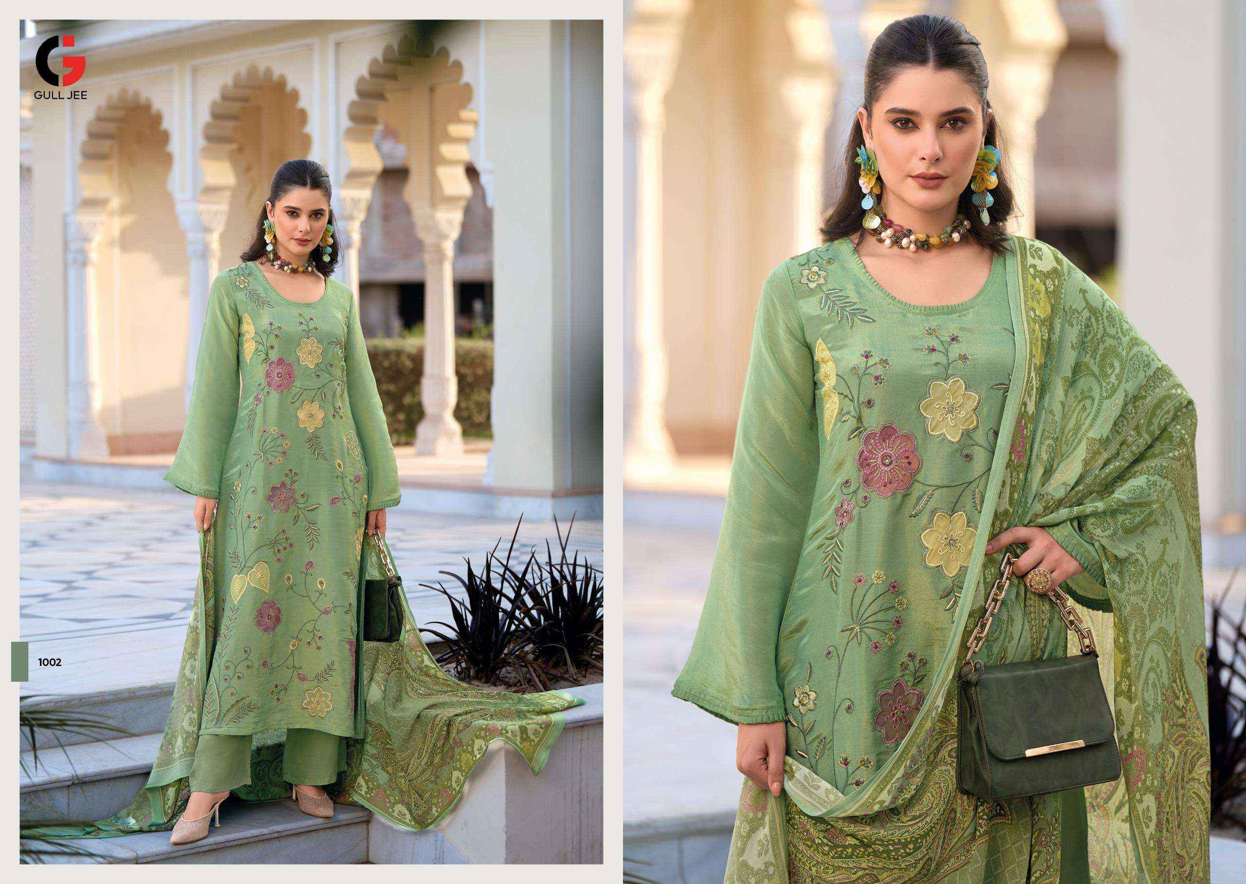 Gull Jee Ikshita Viscouse Dress Material 4 pcs Catalogue