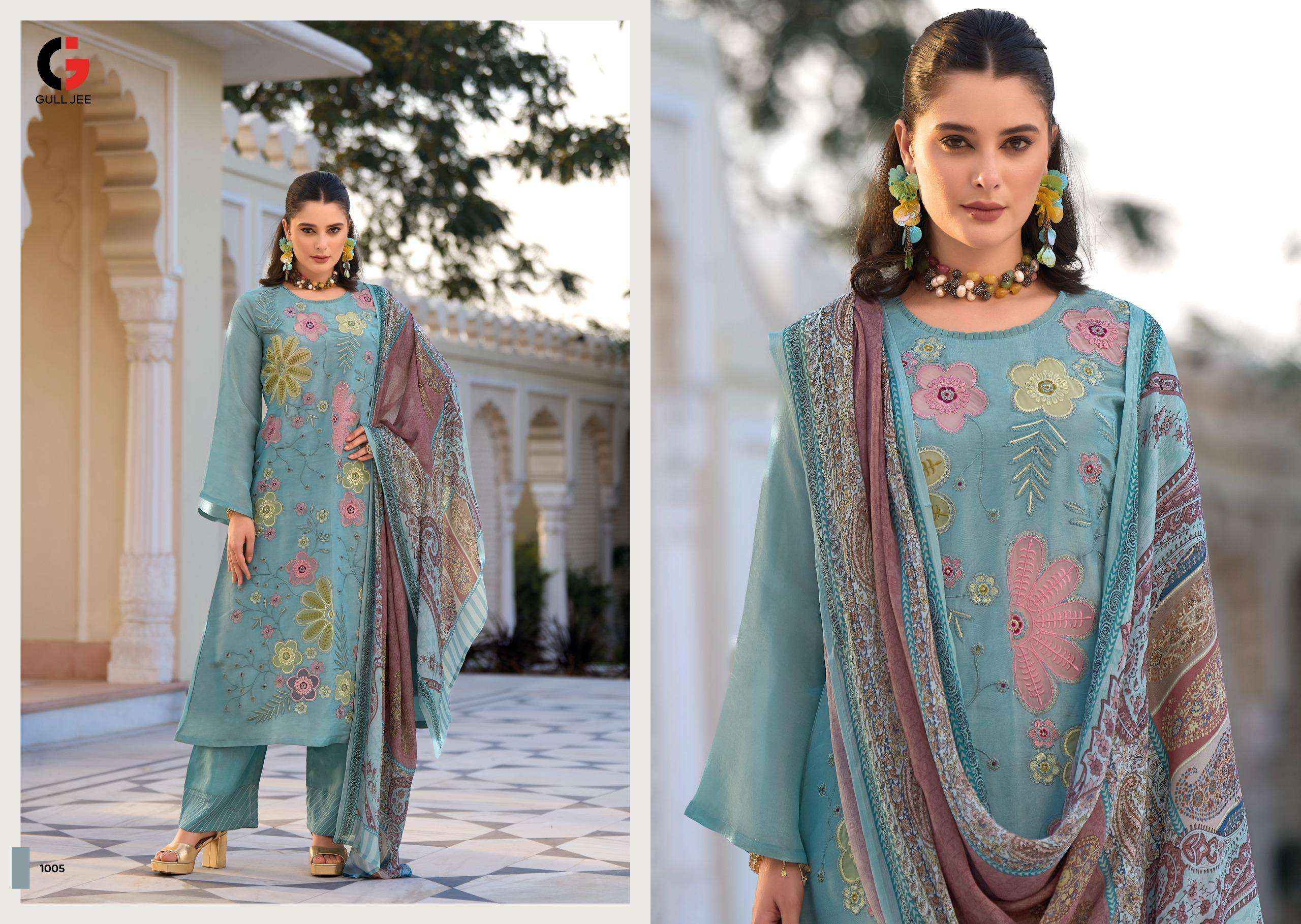 Gull Jee Ikshita Viscouse Dress Material 4 pcs Catalogue