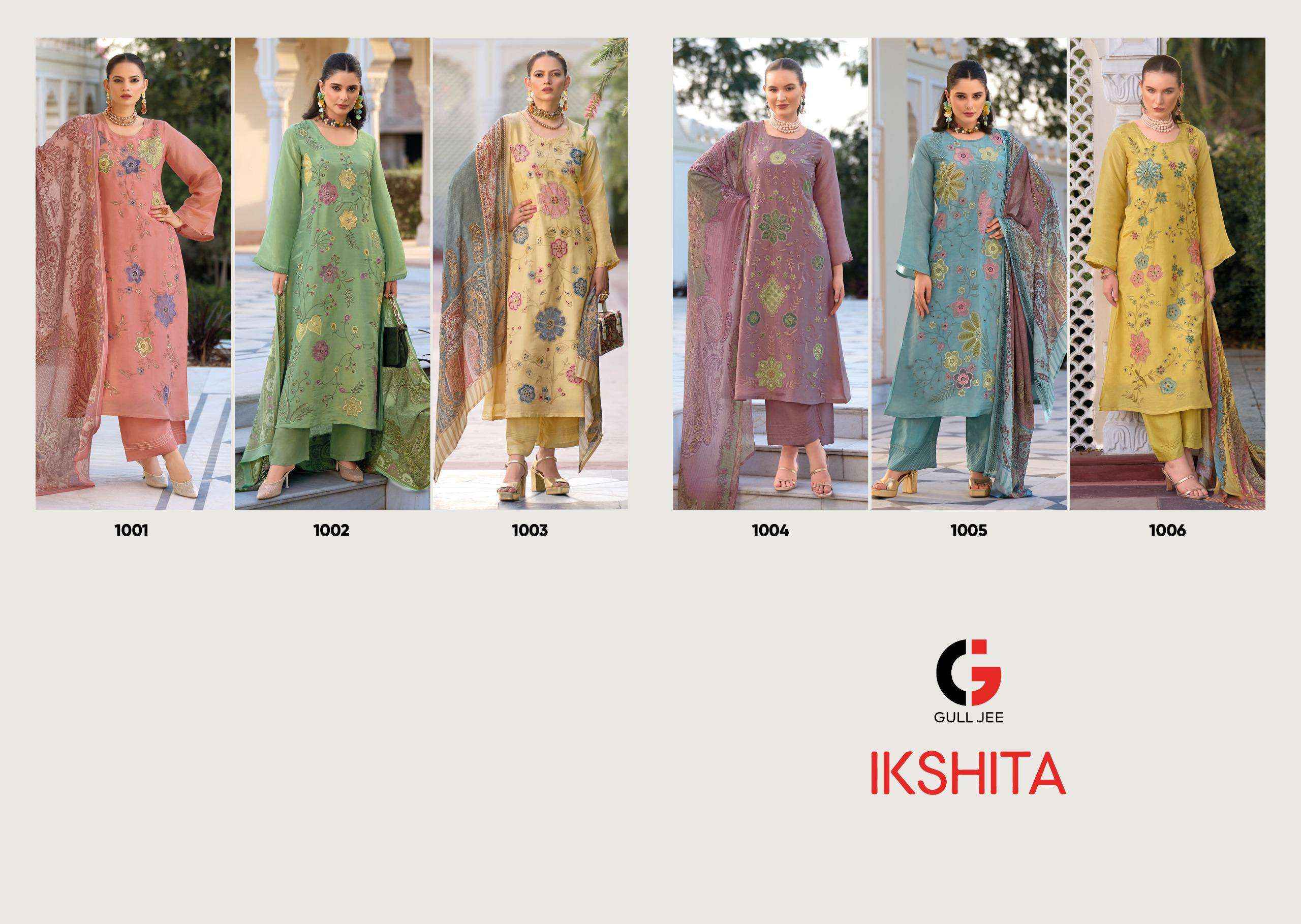 Gull Jee Ikshita Viscouse Dress Material 4 pcs Catalogue