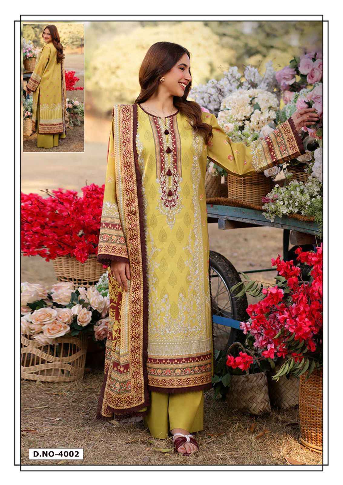 Hala Ramsha Vol 4 Cotton Dress Material 6 pcs Catalogue