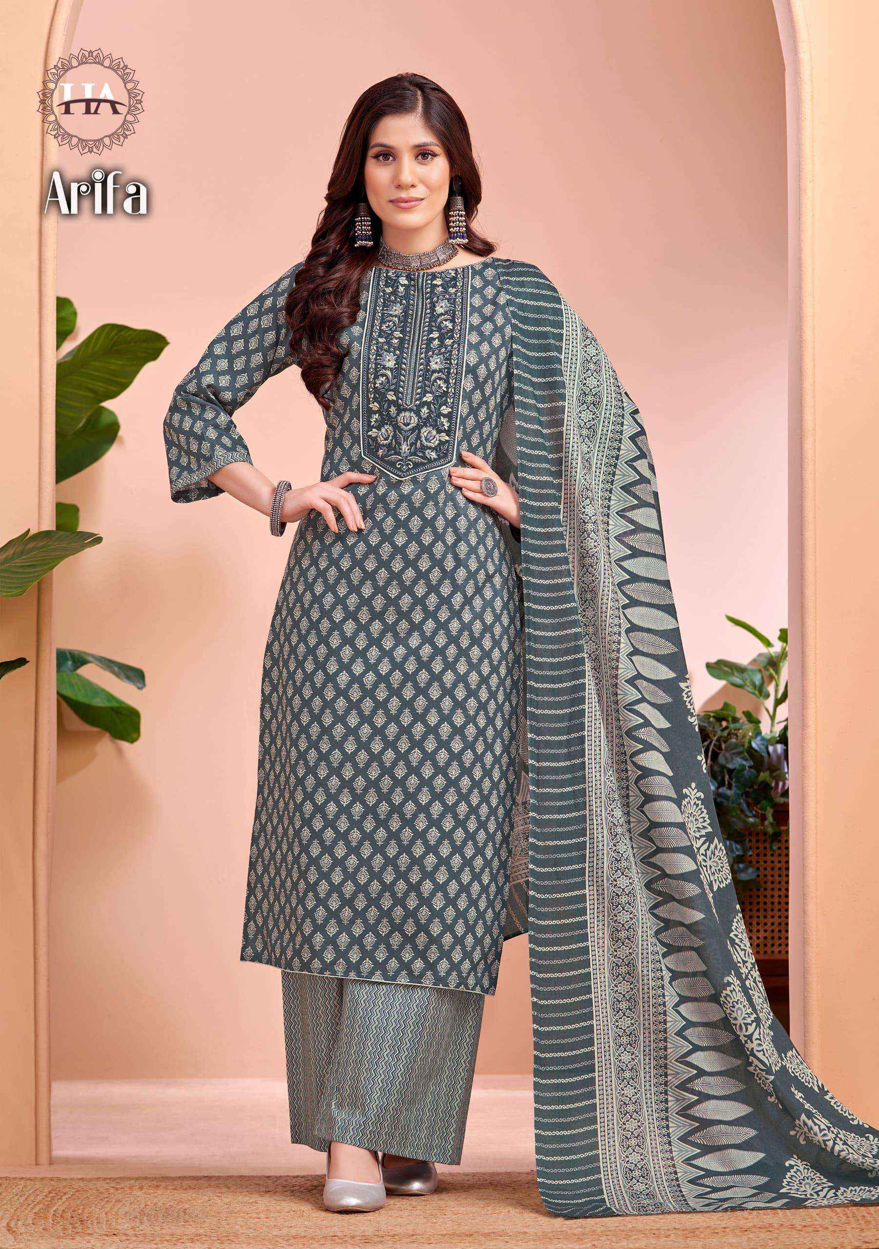 Harshit Fashion Aarifa Cambric Cotton Dress Material 8 pcs Ctalogue
