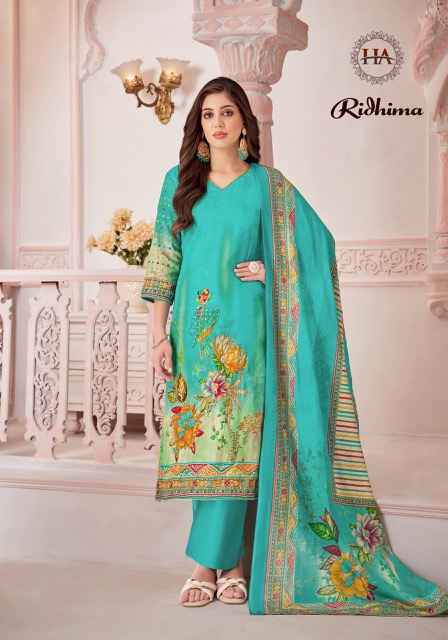 Harshit Fashion Ridhima Zam Cotton Dress Material 6 pcs Catalogue