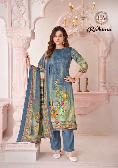 Harshit Fashion Ridhima Zam Cotton Dress Material 6 pcs Catalogue