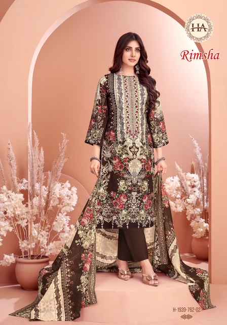 Harshit Fashion Rimsha Viscose Rayon Dress Material 8 pcs Catalogue