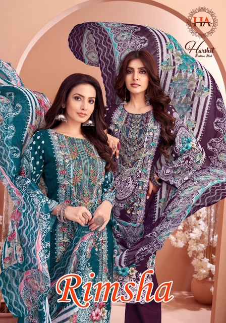 Harshit Fashion Rimsha Viscose Rayon Dress Material 8 pcs Catalogue