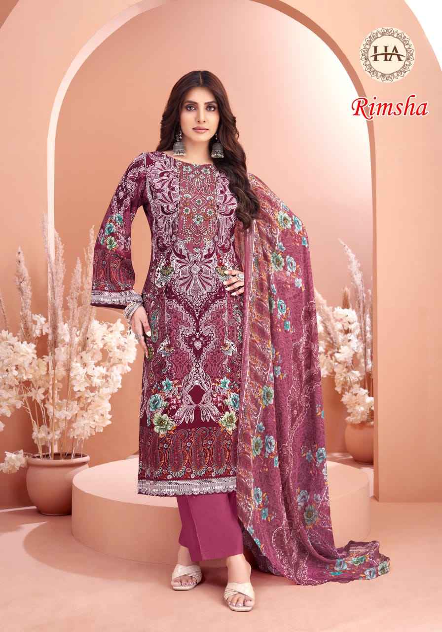 Harshit Fashion Rimsha Viscose Rayon Dress Material 8 pcs Catalogue