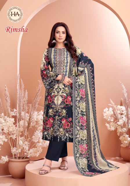 Harshit Fashion Rimsha Viscose Rayon Dress Material 8 pcs Catalogue