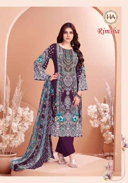 Harshit Fashion Rimsha Viscose Rayon Dress Material 8 pcs Catalogue