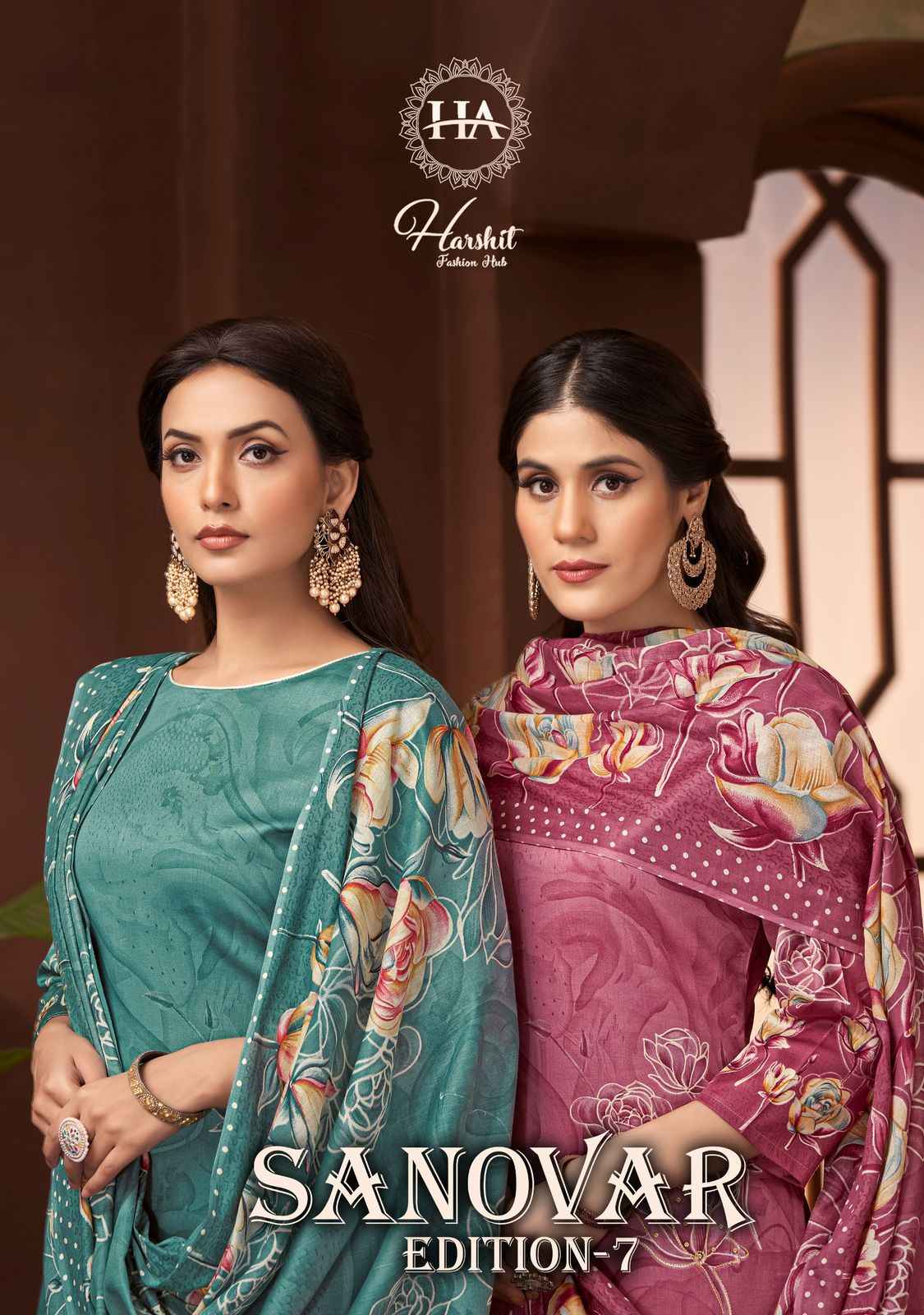 Harshit Fashion Sanovar Edition 7 Zam Cotton Dress Material 6 pcs Catalogue
