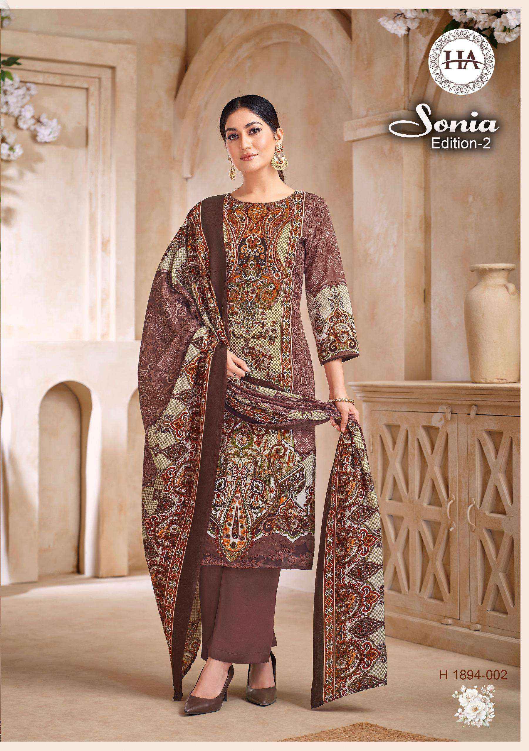 Harshit Fashion Summer Sonia Vol 2 Cotton Dress Material 8 pcs Catalogue
