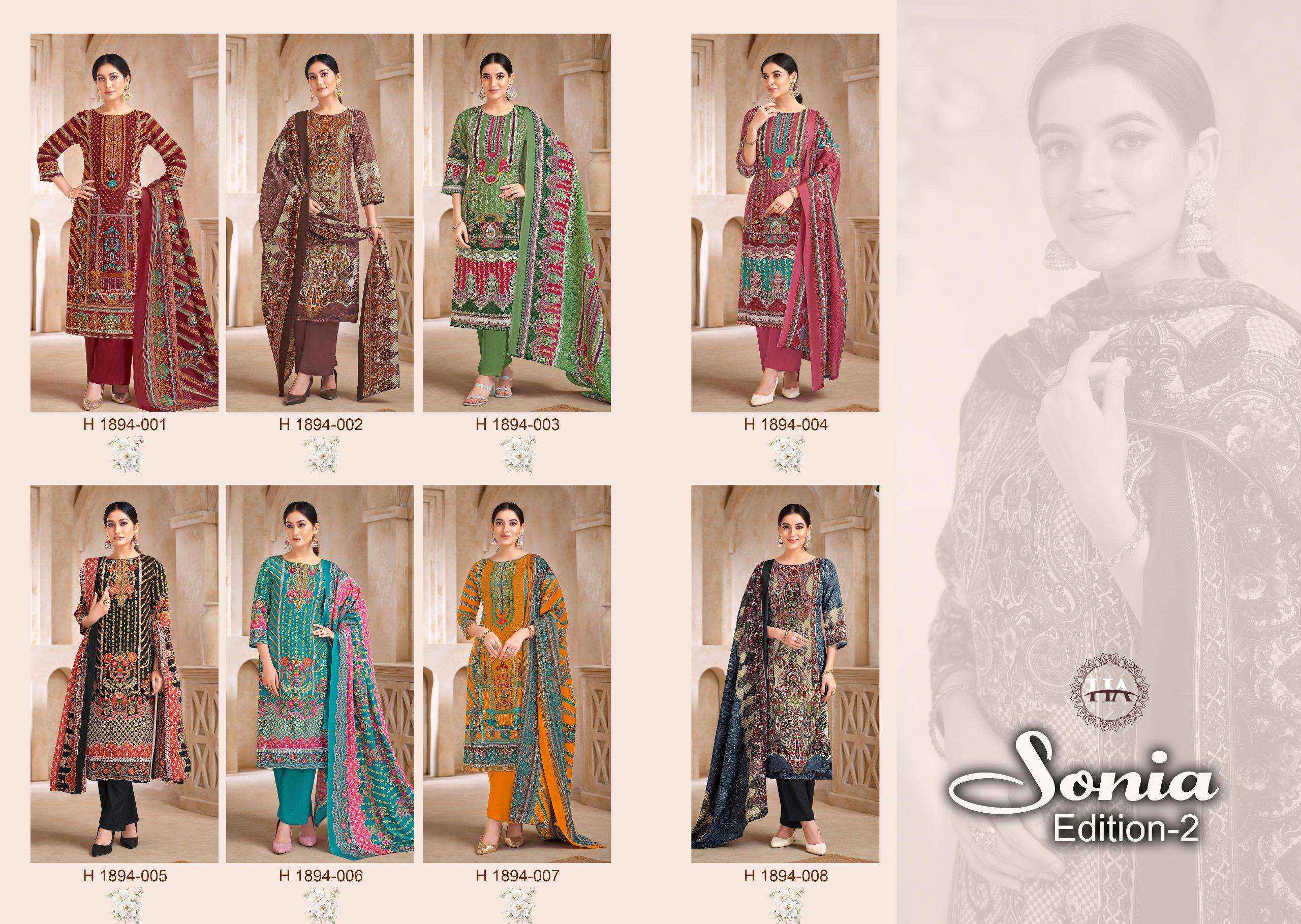 Harshit Fashion Summer Sonia Vol 2 Cotton Dress Material 8 pcs Catalogue