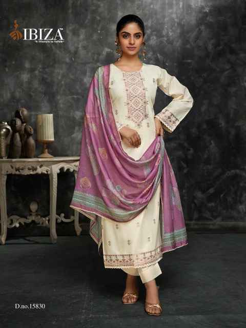 Ibiza Bosco Vol 9 Lawn Cotton Dress Material 4 Pc Catalogue