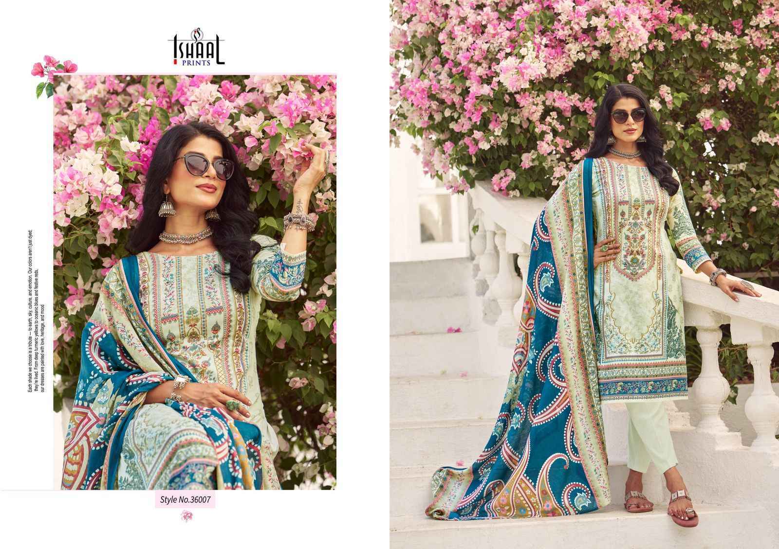 Ishaal Prints Gulmohar Vol 36 Lawn Dress Material 10 Pc Catalouge