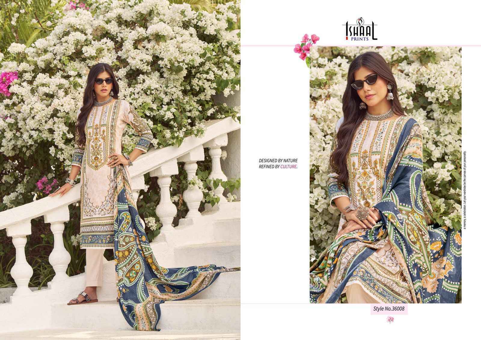 Ishaal Prints Gulmohar Vol 36 Lawn Dress Material 10 Pc Catalouge