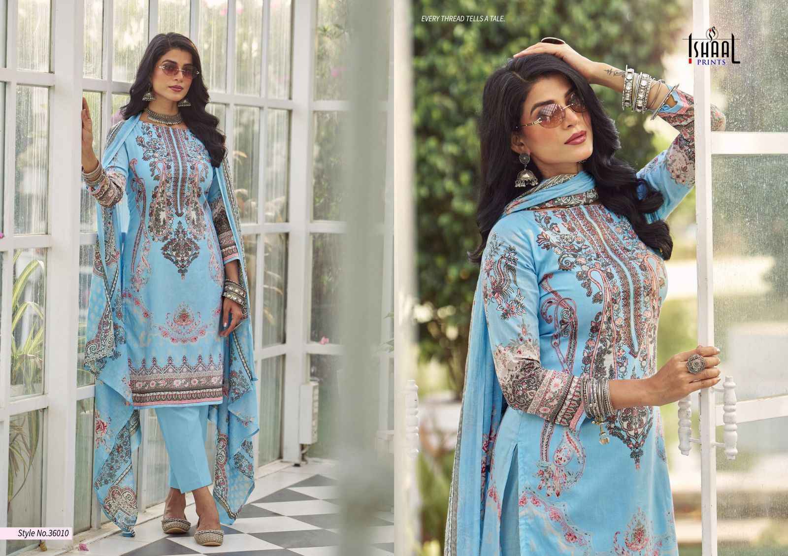 Ishaal Prints Gulmohar Vol 36 Lawn Dress Material 10 Pc Catalouge