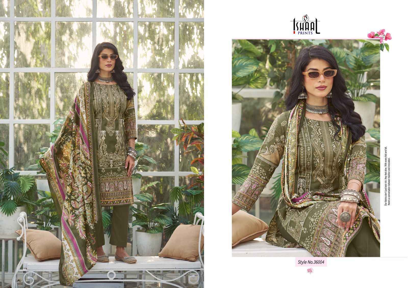 Ishaal Prints Gulmohar Vol 36 Lawn Dress Material 10 Pc Catalouge