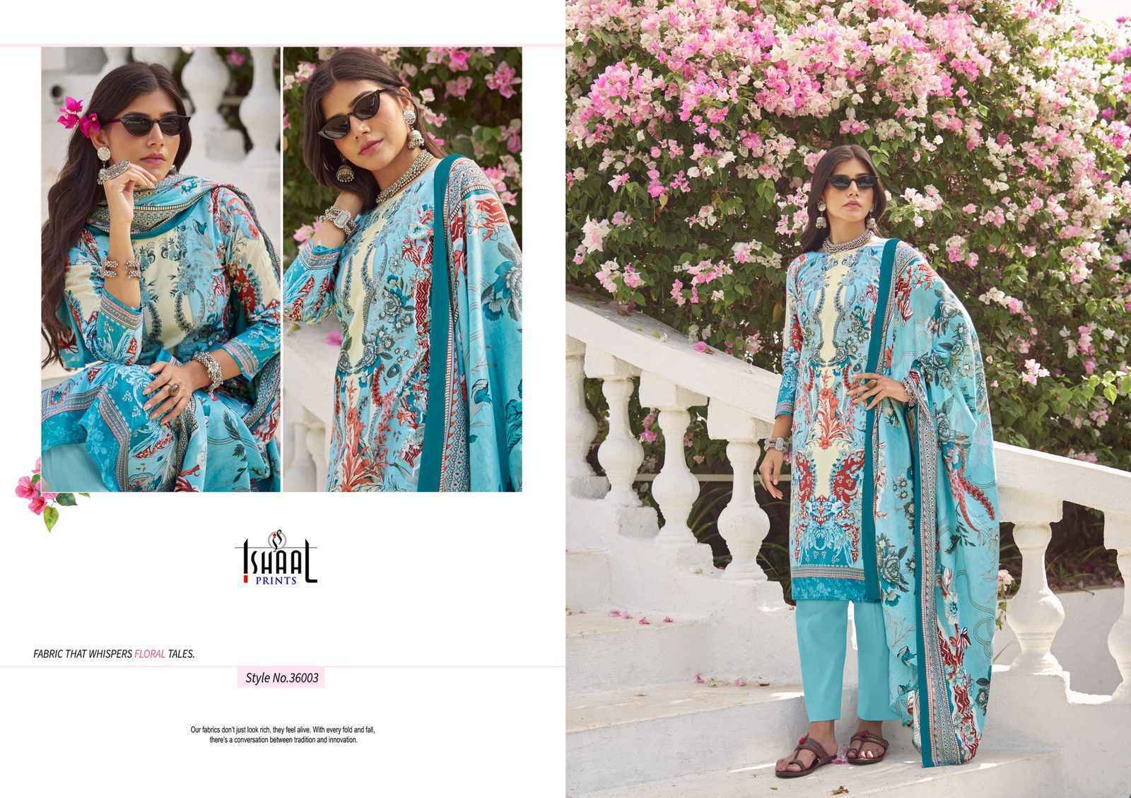 Ishaal Prints Gulmohar Vol 36 Lawn Dress Material 10 Pc Catalouge