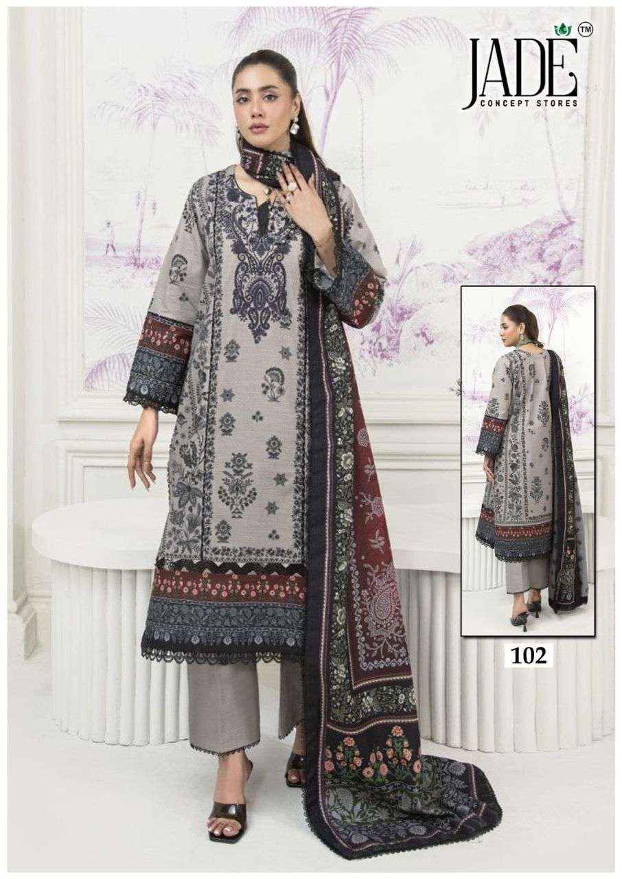 Jade Chevron Vol 11 Readymade Lawn Cotton Dress 6 Pcs Catalogue