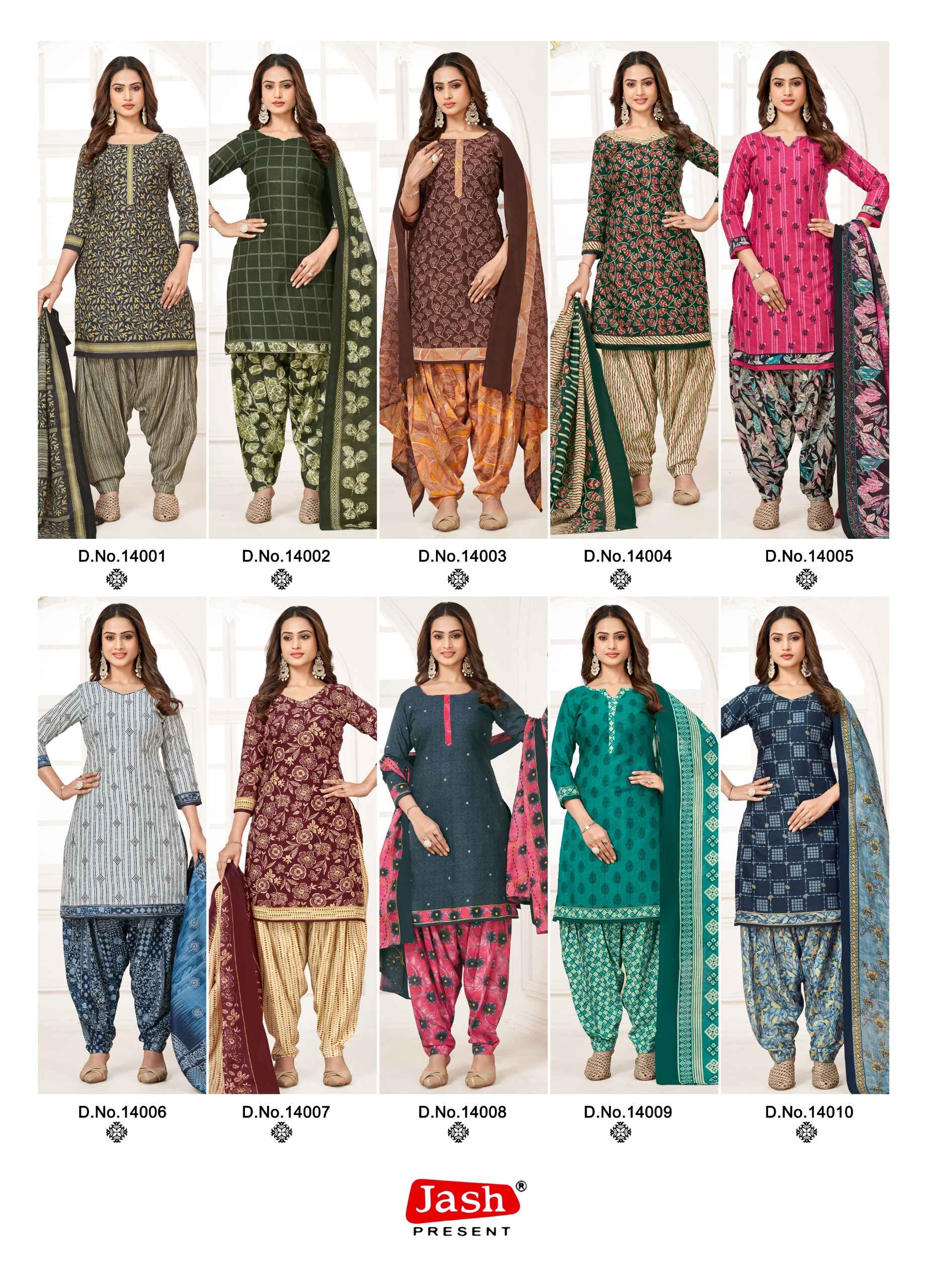 Jash Palak Vol 14 Readymade Cotton Dress 10 pcs Catalogue
