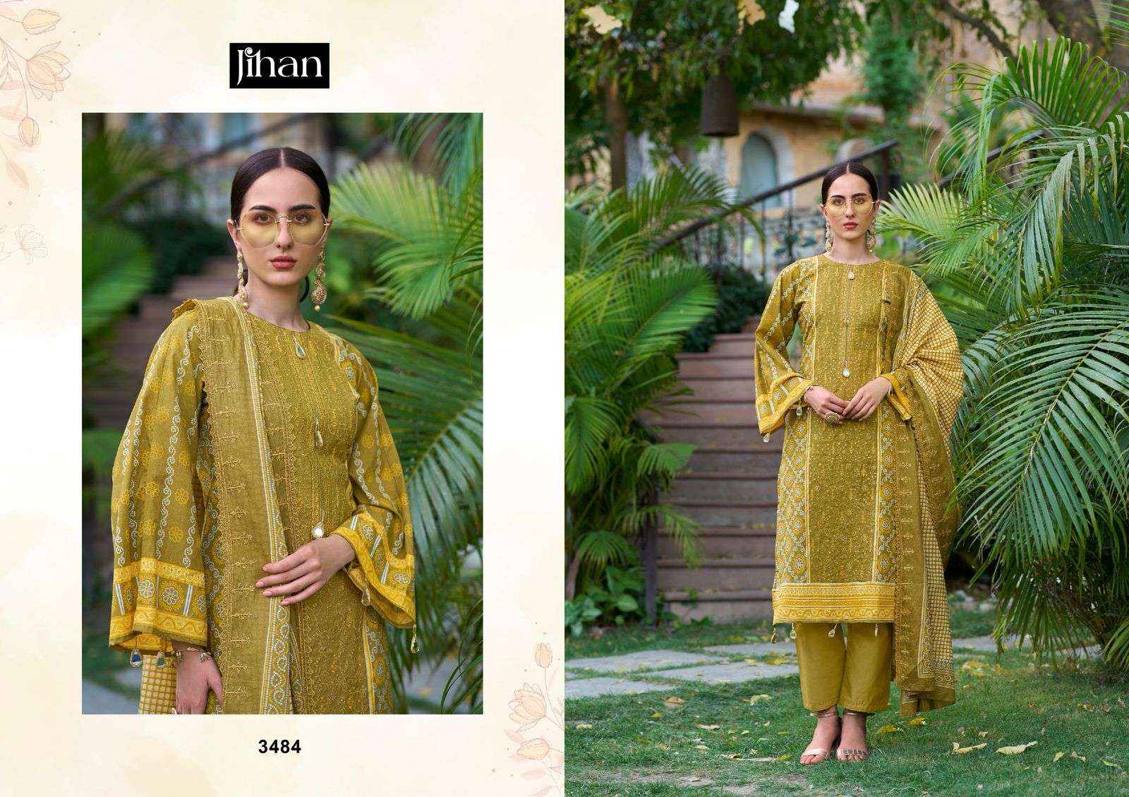 Jihan Bin Saeed Vol 16 Cotton Dress Material 4 pcs Catalogue