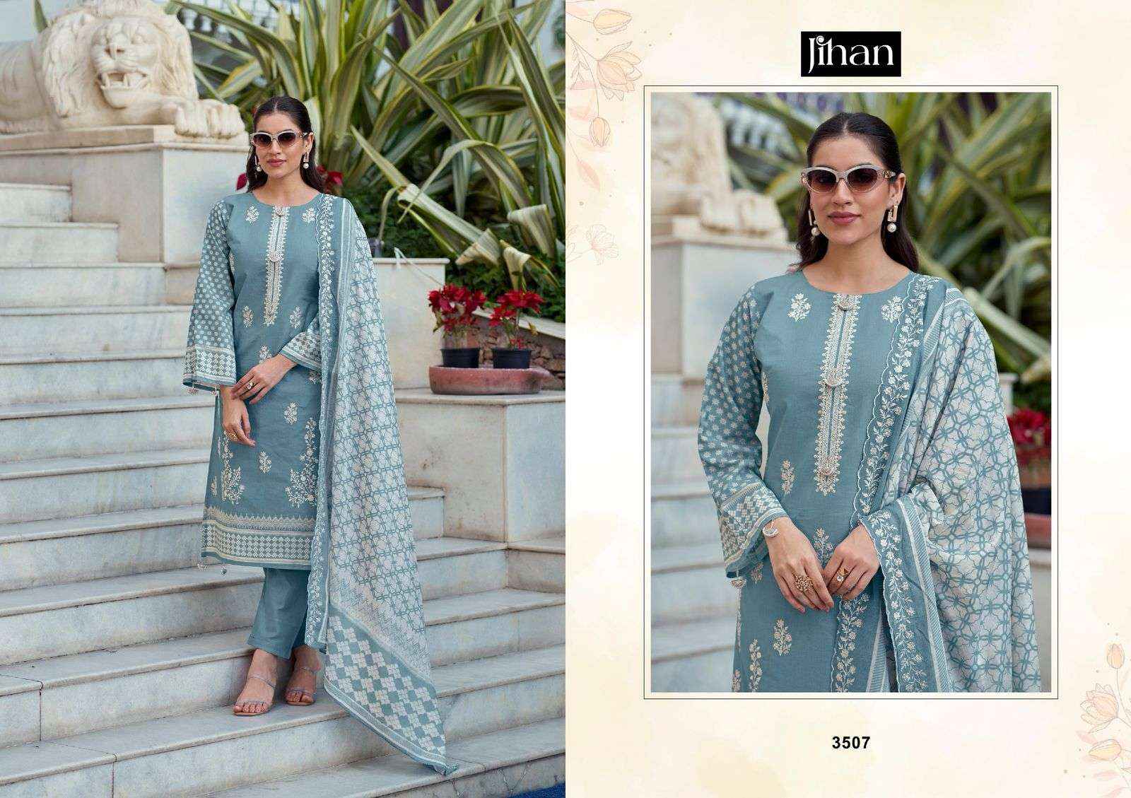 Jihan Bin Saeed Vol 16 Cotton Dress Material 4 pcs Catalogue