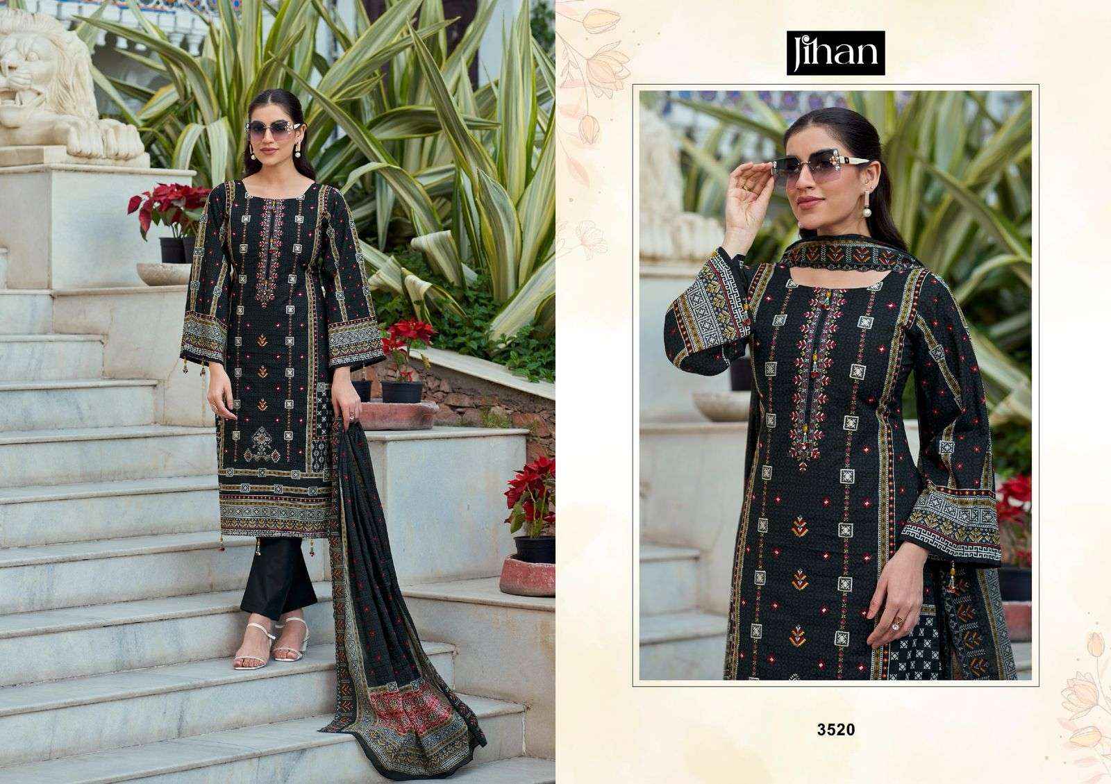 Jihan Bin Saeed Vol 16 Cotton Dress Material 4 pcs Catalogue