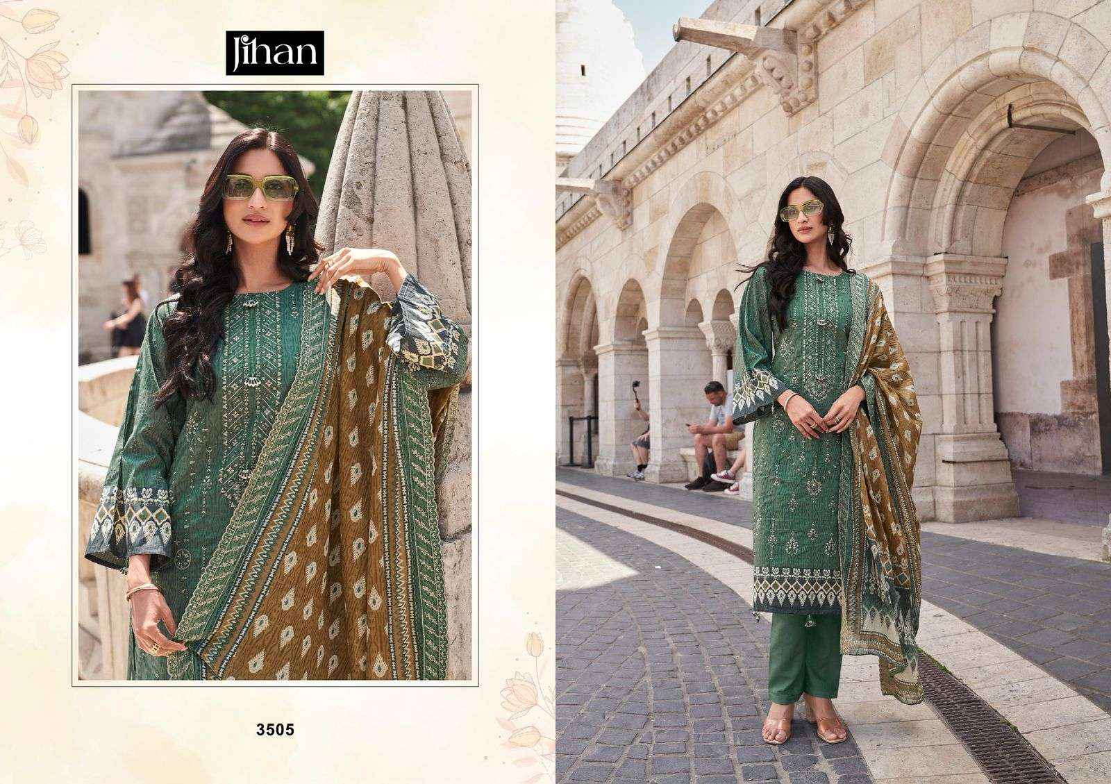 Jihan Bin Saeed Vol 16 Cotton Dress Material 4 pcs Catalogue