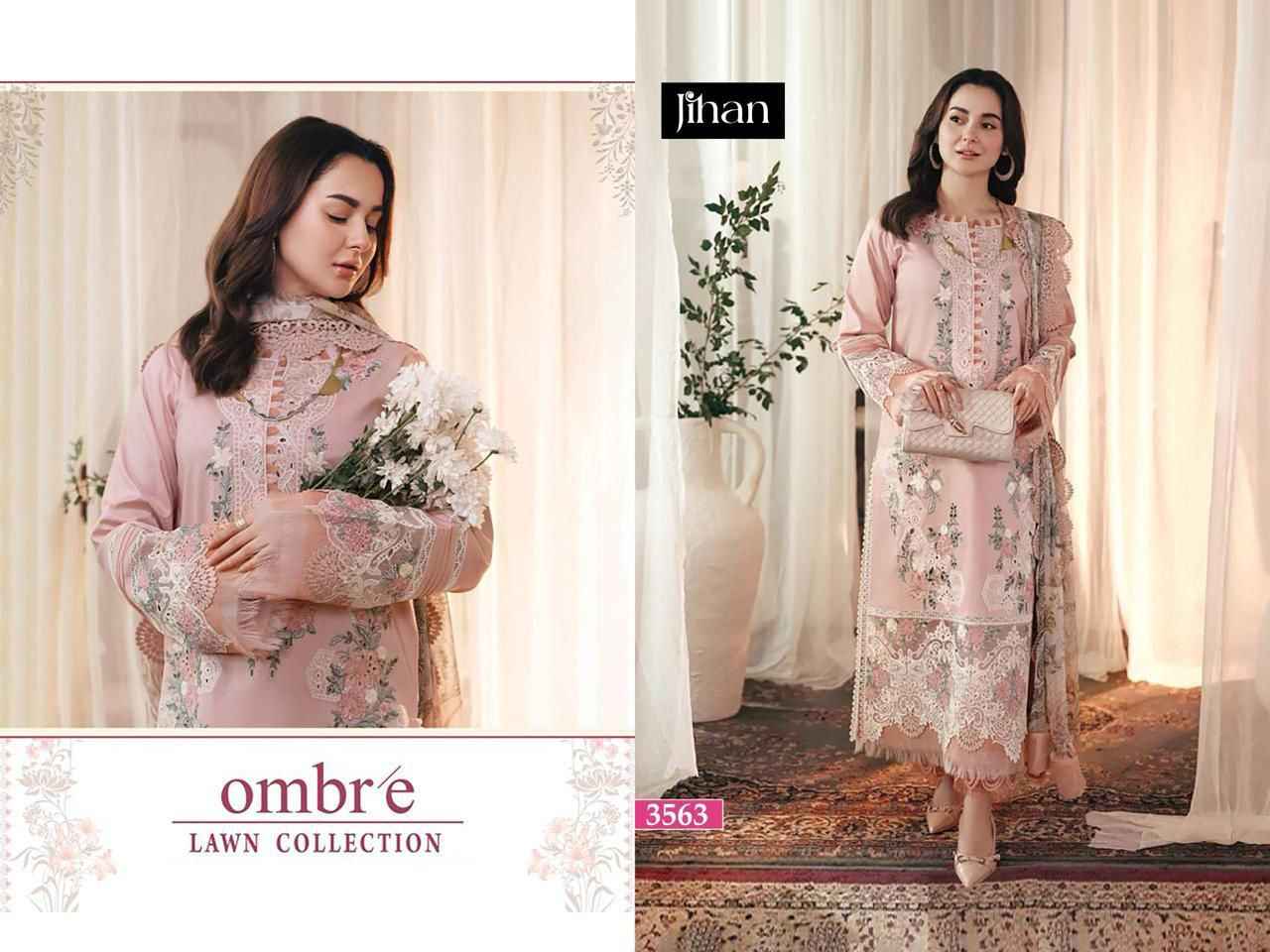 Jihan Ombre Cotton Dress Material 3 pcs Catalogue