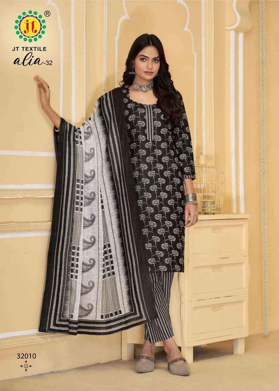 Jt Alia Vol 32 Cotton Dress Material 10 pcs Catalogue