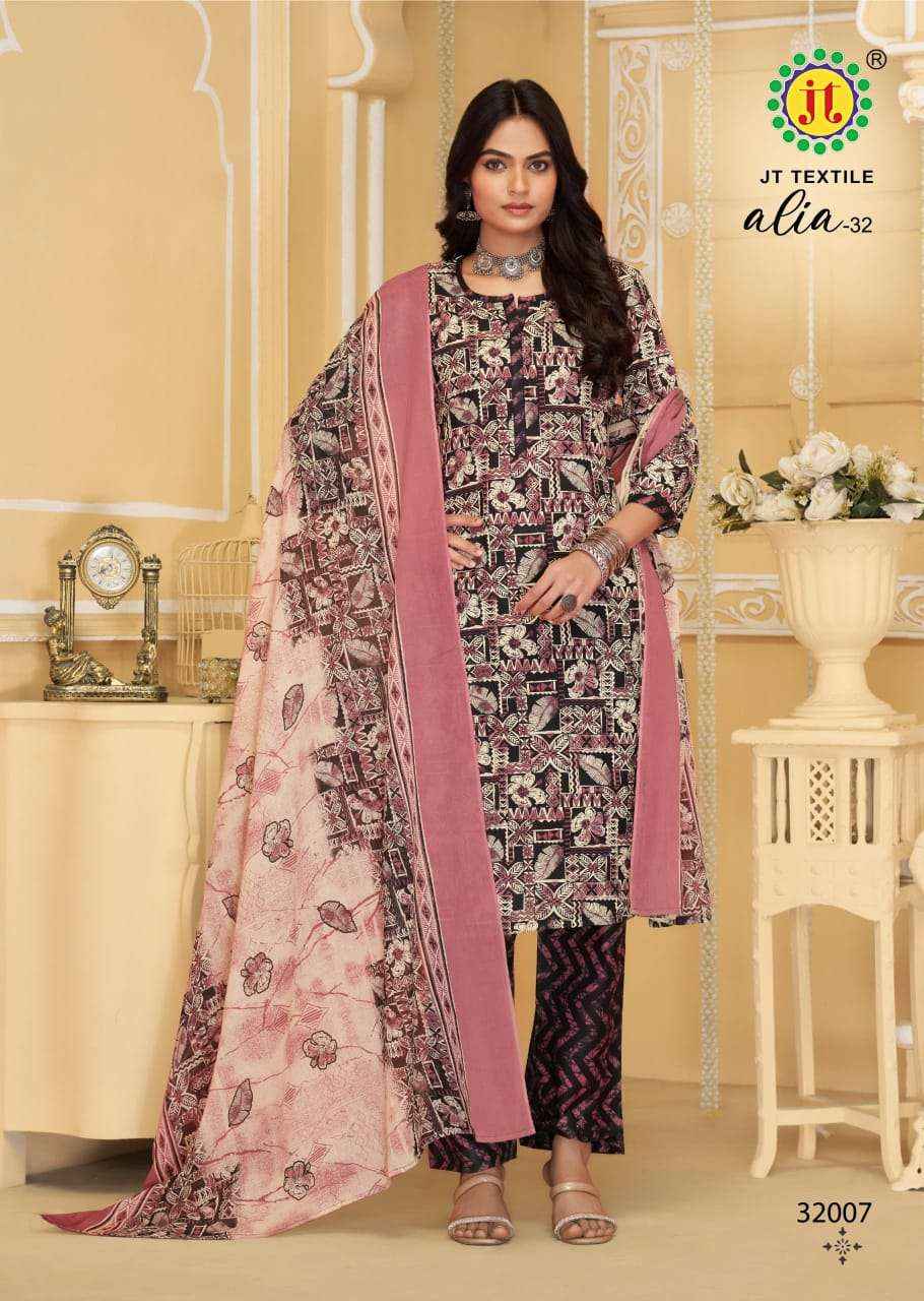 Jt Alia Vol 32 Cotton Dress Material 10 pcs Catalogue
